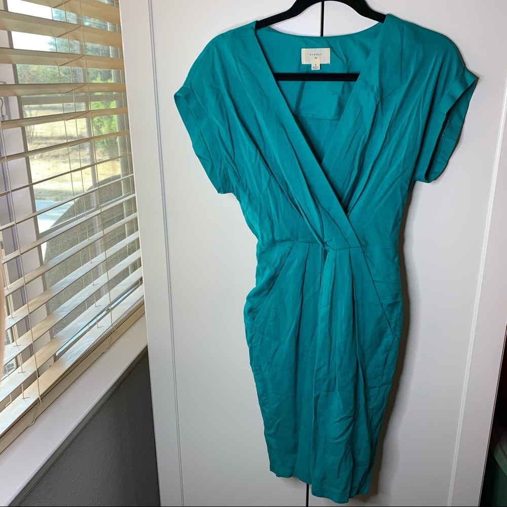 Anthropologie Everly Criss Cross Midi Dress